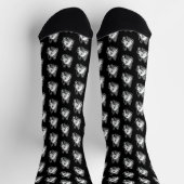 GSD German Shepherd on Black Socken (Oben)