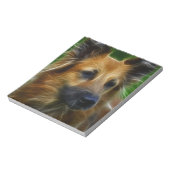 GSD German Shepherd pic Notizblock (Rotiert)