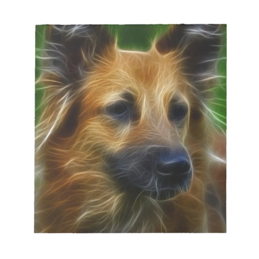 GSD German Shepherd pic Notizblock (Vorderseite)