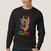 GSD Great Shedding Dog German Shepherd Animal Pun Sweatshirt (Vorderseite)