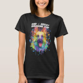 GSD Great Shedding Dog German Shepherd Animal Pun  T-Shirt (Vorderseite)