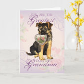 GSD Heart Oma Karte (Gelbe Blume)