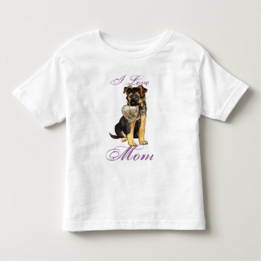 GSD-Herz-Mama Kleinkind T-shirt (Vorderseite)