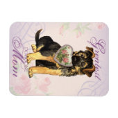 GSD-Herz-Mama Magnet (Horizontal)