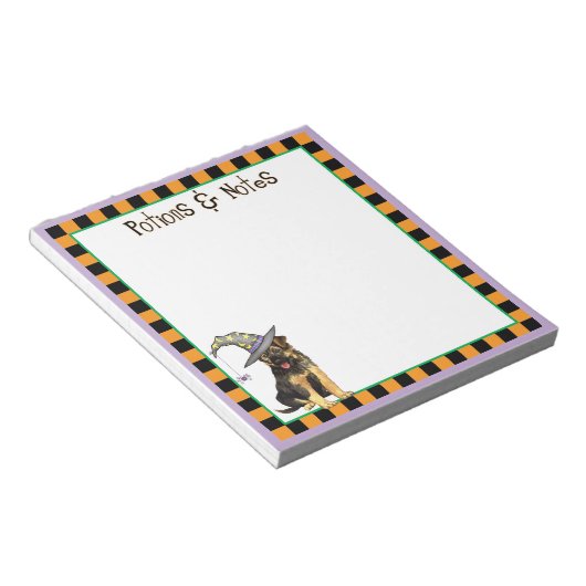 GSD Hexe Notizblock (angewinkelt)