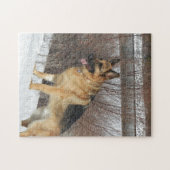 GSD im Winter-Schnee Puzzle (Horizontal)