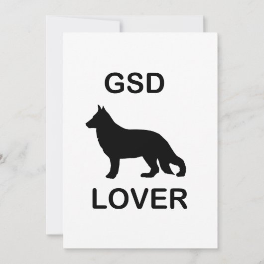 GSD Lover Einladung (Vorderseite)