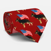 GSD mit Flag-Krawatte Krawatte (Gerollt)