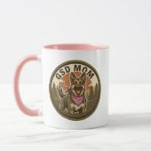 GSD-Mutter-Kaffeetasse | Deutscher-Schäferhund-Mut Tasse (Links)