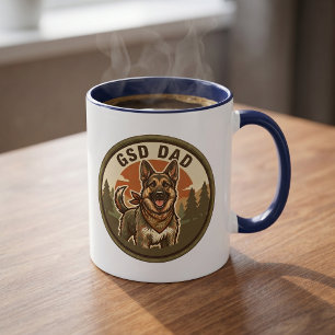 GSD Papa Kaffeetasse   Deutscher Schäferhund Papa 
