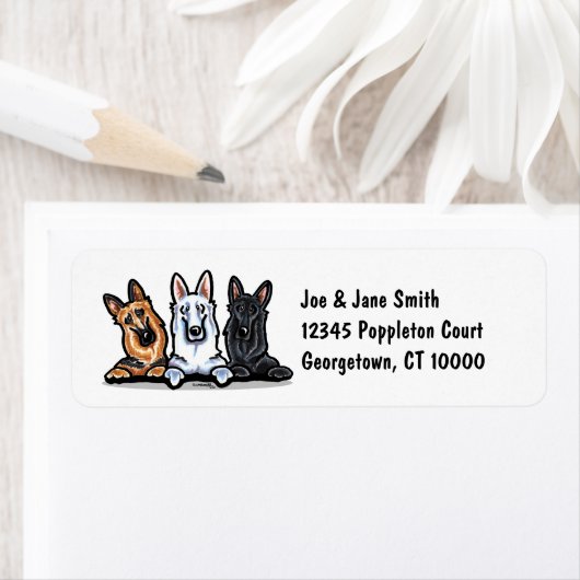 GSD Schwarz-weiß und Tan Simple (Insitu)