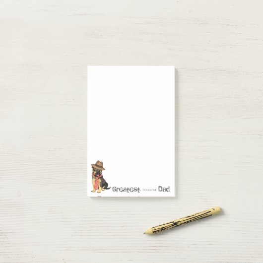 GSD-Vater Post-it Klebezettel (Auf Schreibtisch)