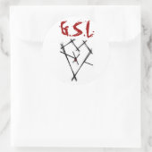 GSL-Aufkleber Runder Aufkleber (Tasche)