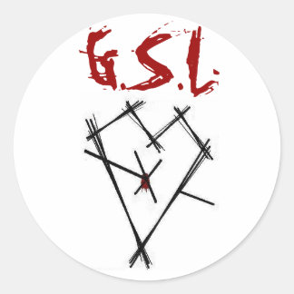 GSL-Aufkleber Runder Aufkleber
