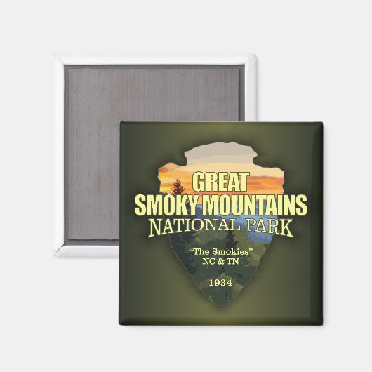 GSMNP (Pfeilspitze) Magnet (Vorderseite/Rückseite)