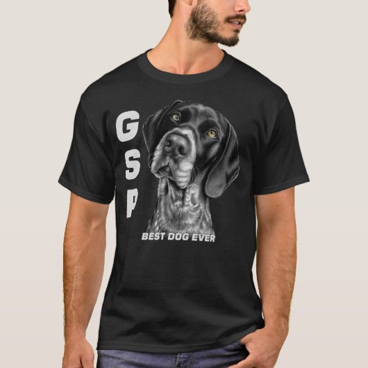 GSP German Short Haired Pointer Dog Mom Dad Best T-Shirt (Vorderseite)