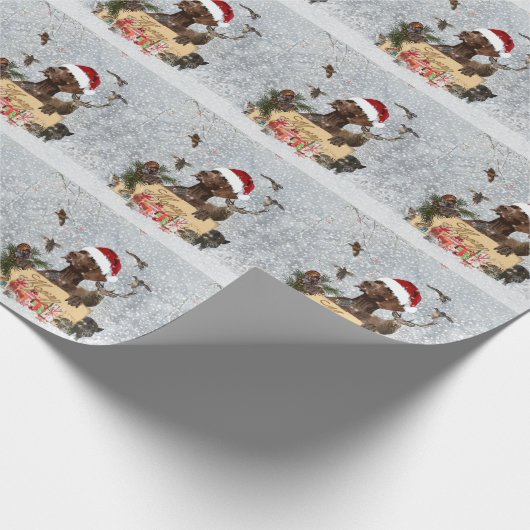 GSP ,Hundeschlitten Geschenkpapier (Ecke)