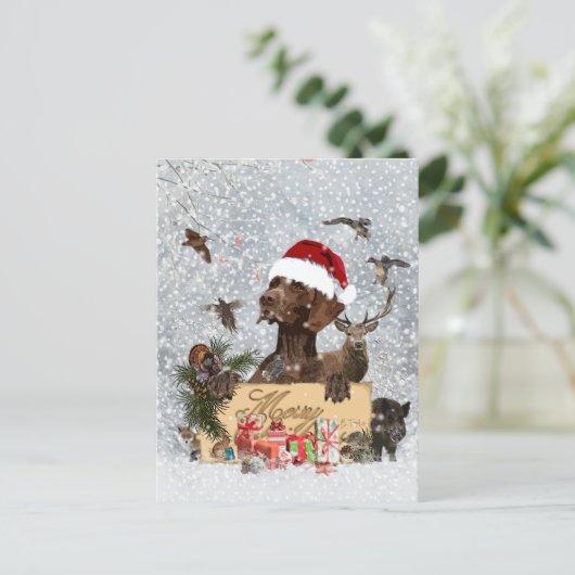 GSP ,Hundeschlitten Postkarte (Stehend Vorderseite)