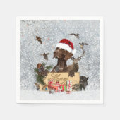 GSP ,Hundeschlitten Serviette (Vorderseite)