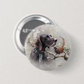 GSP Hunting Art – Precision, Passion, and Pheasant Button (Vorne & Hinten)