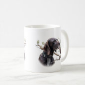 GSP Jagdkunst – Präzision, Leidenschaft und Fasan Kaffeetasse (VorderseiteRechts)