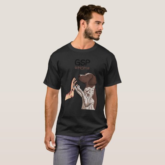 GSP Mom German Shorthaired Pointer Dog Girls Women T-Shirt (Vorne ganz)