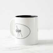 Gsp-Oval Zweifarbige Tasse (Vorderseite Links)