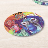 Gsp-Party-Untersetzer Runder Pappuntersetzer (Angewinkelt)