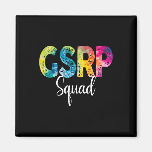 Gsrp Squad Tie Dye Ck Zur Schule Frauen Anerkennun Magnet