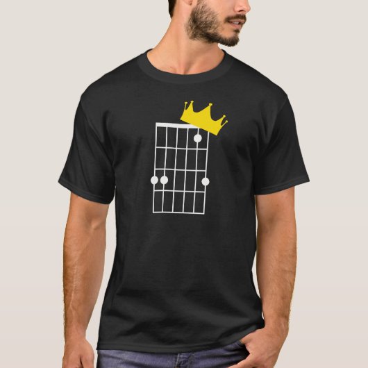 Gsus Crown (Jesus Christus ist König) Gitarrenchor T-Shirt (Vorderseite)