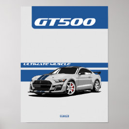 GT500 Muscle Car Poster - Erbe