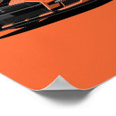 GT500 Muskelwagenposter - Orange Poster (Ecke)