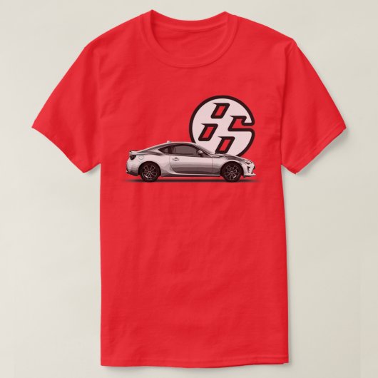 GT86 Side WhiteBlack T-Shirt (Design vorne)