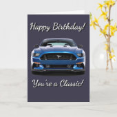 GT Classic Muscle Car Sie sind ein klassischer Geb Karte (Gelbe Blume)