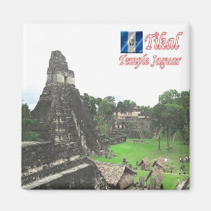 GT - Guatemala - Tikal - Temple Jaguar Magnet