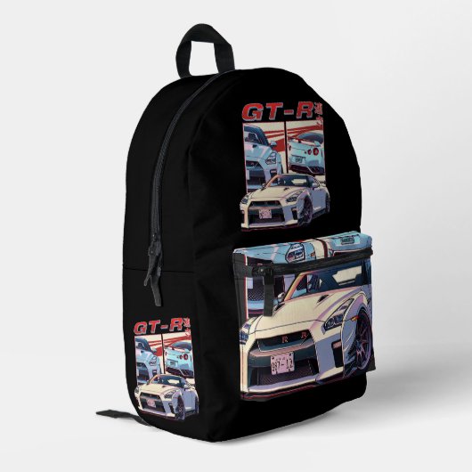 GT-R STREET LEGEND BEDRUCKTER RUCKSACK (Rückseitige Ecke links)