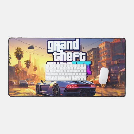 gta 6-Schreibtischmatte Schreibtischunterlage (Tastatur & Maus)