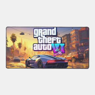 gta 6-Schreibtischmatte Schreibtischunterlage