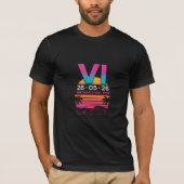 GTA VI Hype T - Shirt - 26. Mai 2026 Release Count (Vorderseite)