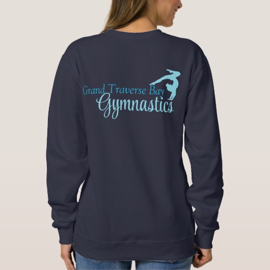 GTbay Gymnastik Crewneck *Dunkles Design* Sweatshirt (Rückseite)