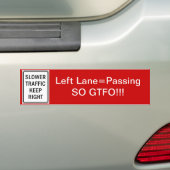 GTFO, das Weg führt Autoaufkleber (Auf Auto)