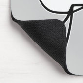 GTFO gehen Typ-Raserei-Gesichts-Comic Meme hinaus Mousepad (Ecke)