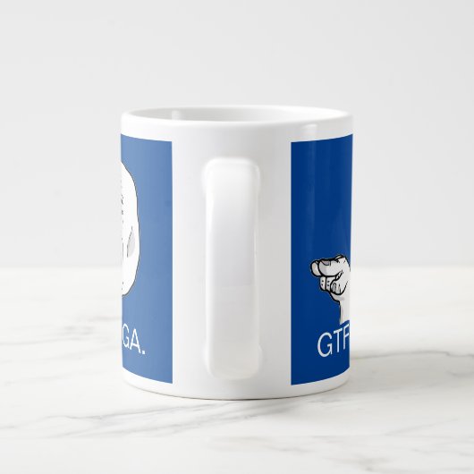 GTFO, MAGA. Jumbo-Tasse (Rückseite)