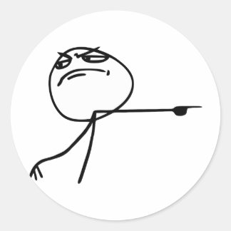 GTFO RUNDER AUFKLEBER