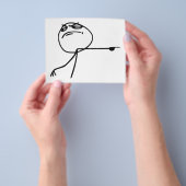 GTFO-Typ Rage Comic Meme entfernen Flyer (Gruppe)