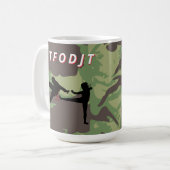 GTFODJT holt F Out DJT Anti Trump Kaffeetasse (Vorderseite Links)