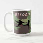 GTFODJT holt F Out DJT Anti Trump Kaffeetasse (Links)
