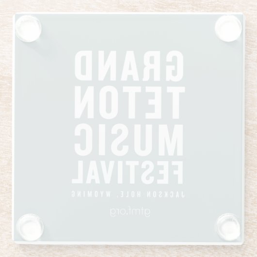 GTMF-Logo-Untersetzer Glasuntersetzer (Rückseite)