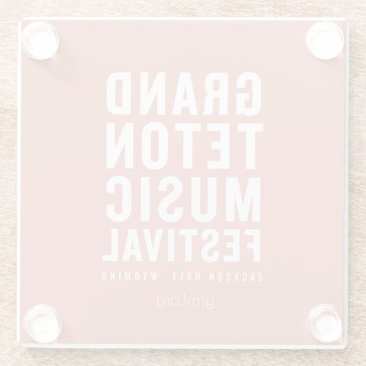 GTMF-Logo-Untersetzer Glasuntersetzer (Rückseite)