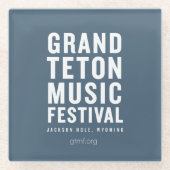 GTMF-Logo-Untersetzer Glasuntersetzer (Vorderseite)